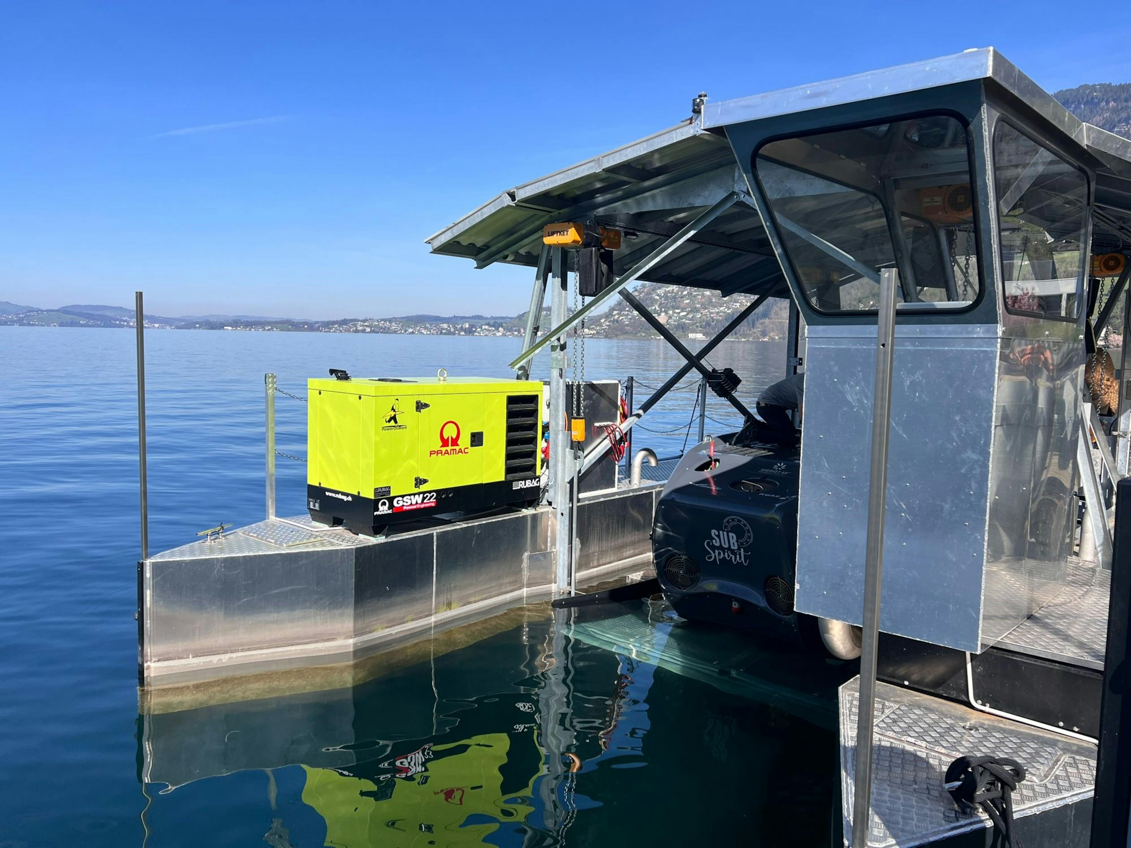 Pelayaran menyelam U-Boot ke bangkai kapal di Bürgenstock