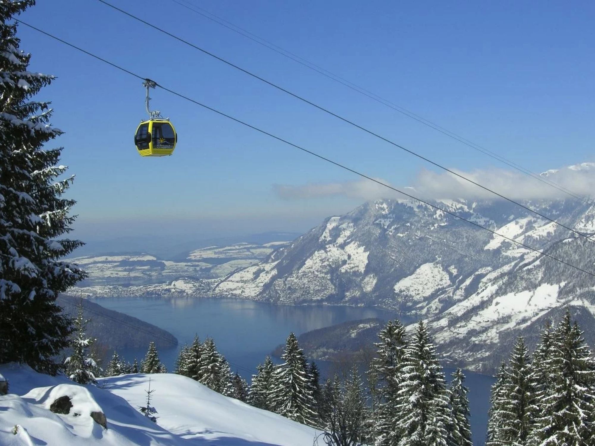 Gondelbahn im Winter
