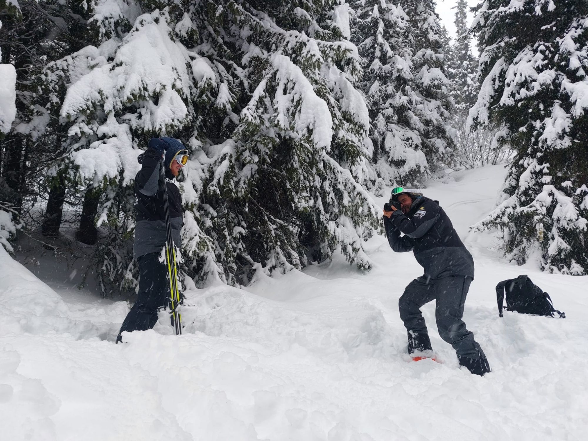 Freestyler im Schnee