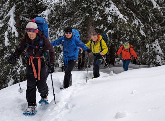 Schneeschuh Tour Gruppe Champéry