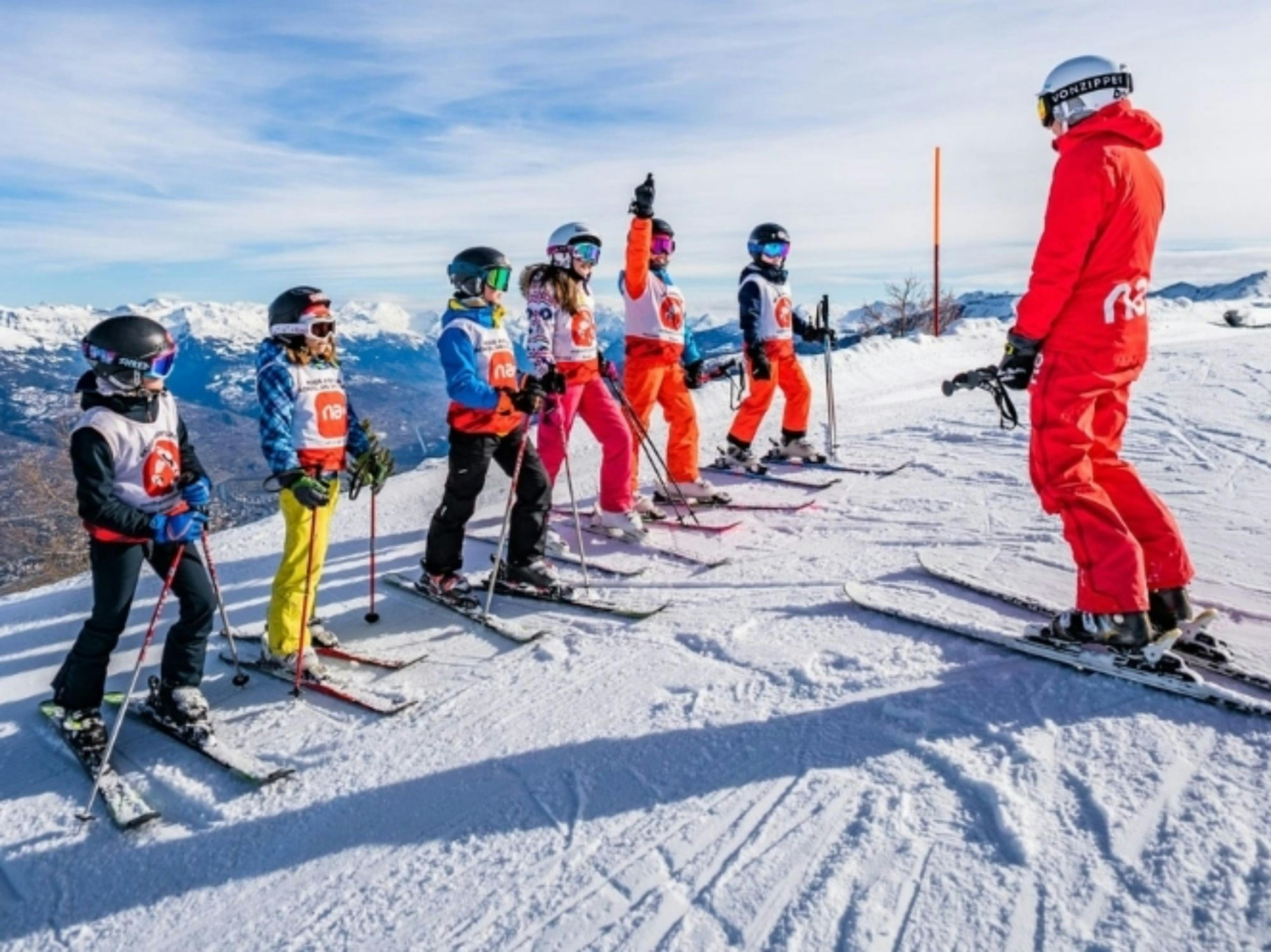 Skischoolgroep voor kinderen van 5 tot 12 jaar in Veysonnaz