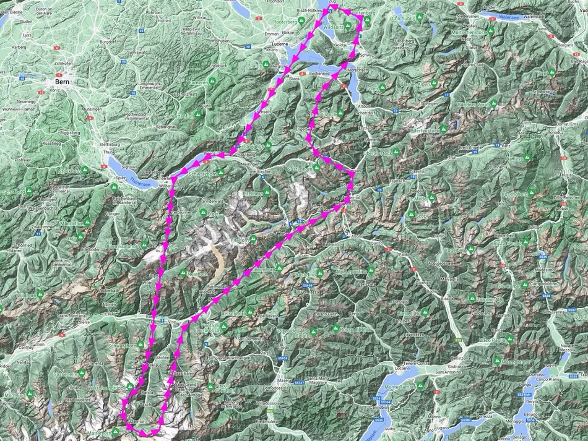 "Alpine Odyssey" 150-minute scenic flight from Hausen am Albis