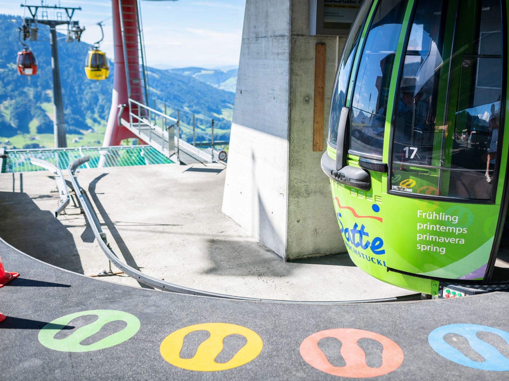 selbst drehende Gondelbahn