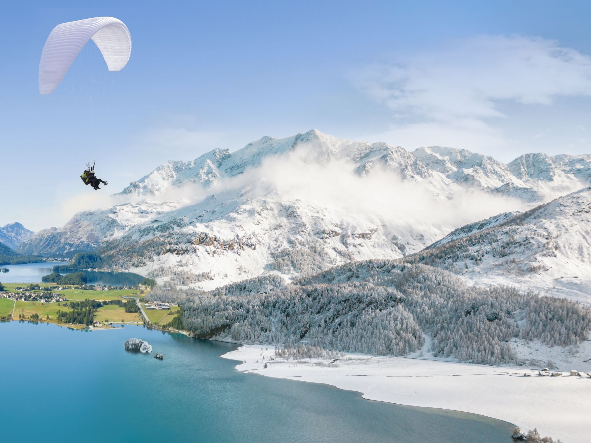 02 stmoritz-parapente-planando-sobre-a-vista-do-lago-voo-duplo-inverno