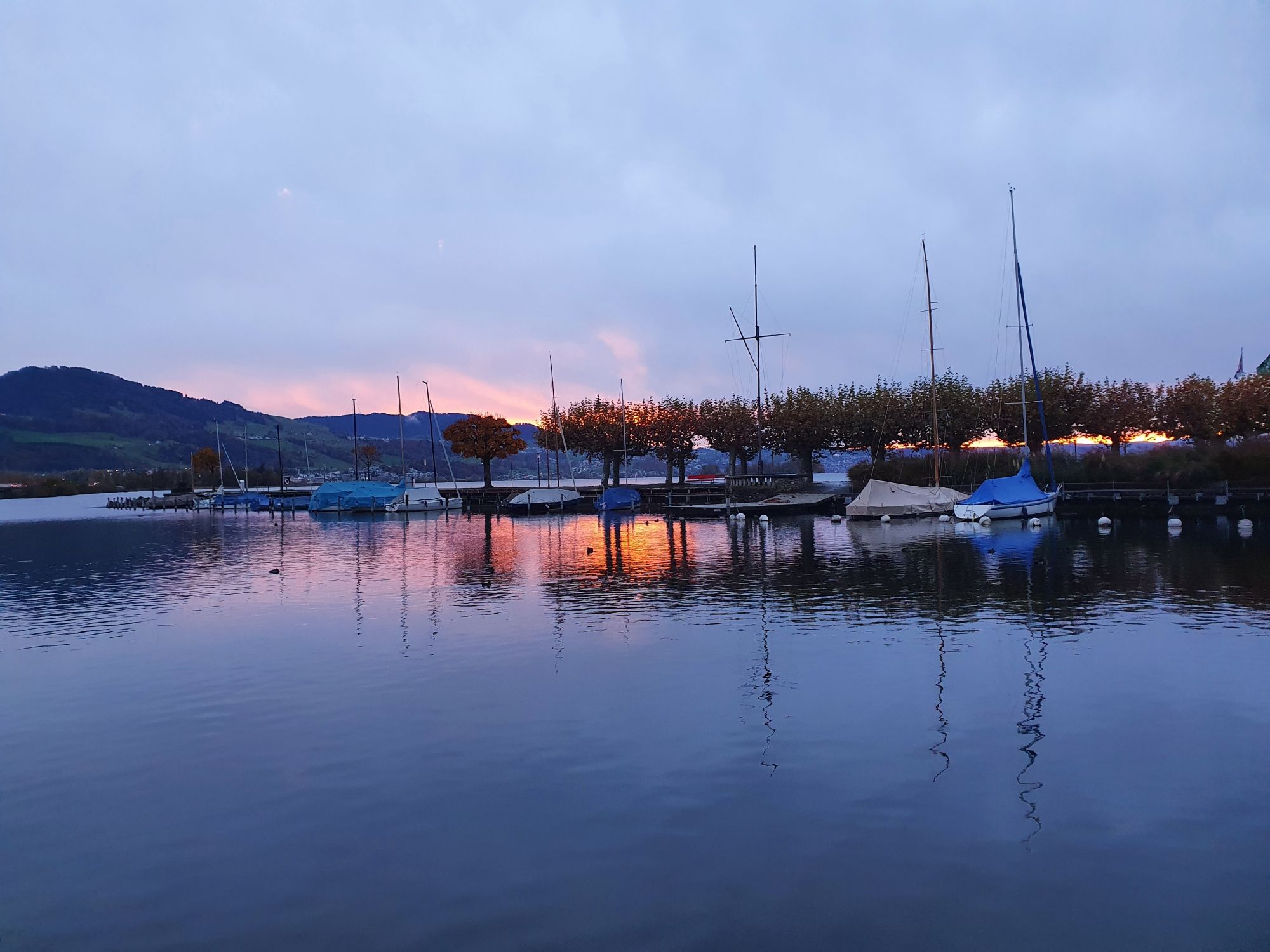 Abendstimmung am Zürichsee