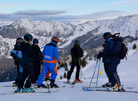 Scuola di sci gruppo adulti a La Tzoumatz