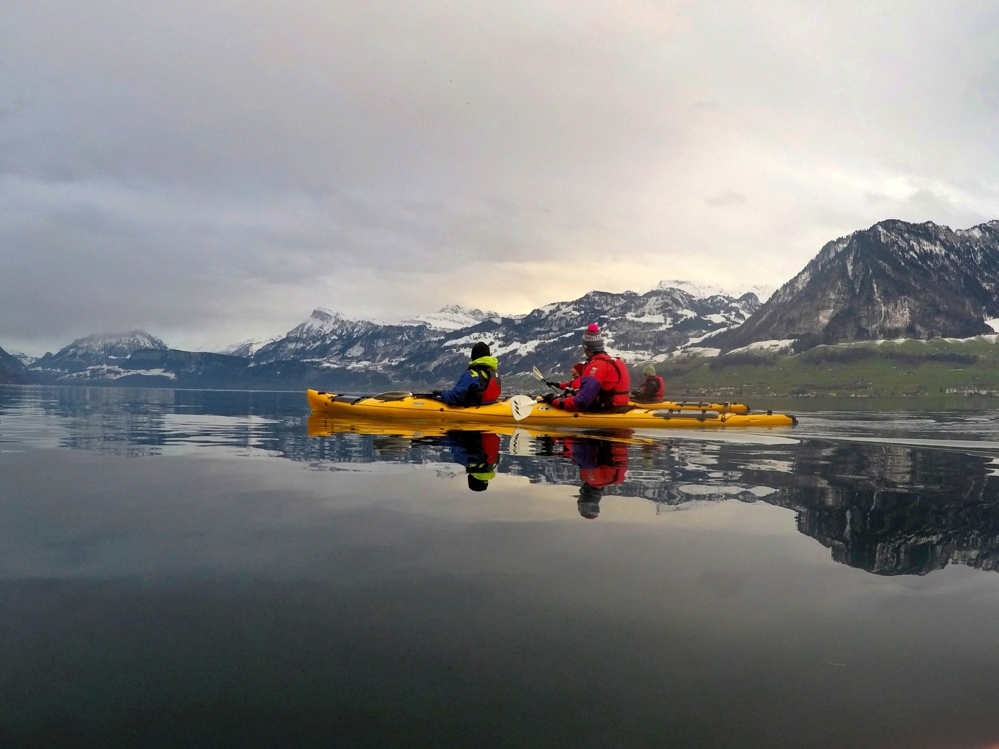Kajak auf dem Vierwaldstättersee