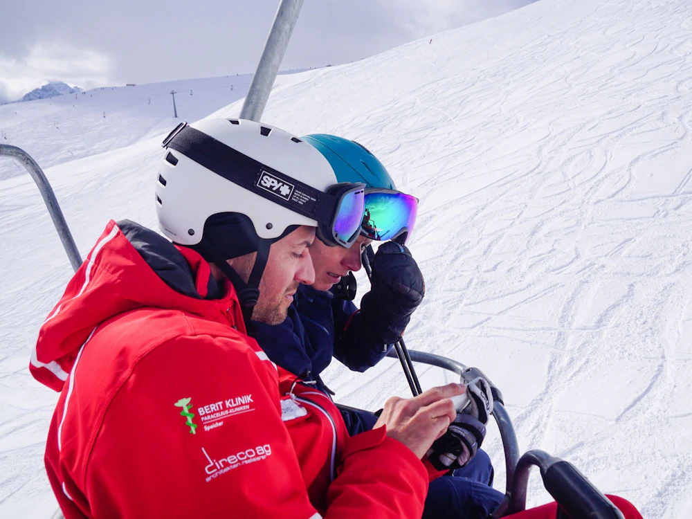 Clases particulares de telemark en Scuol