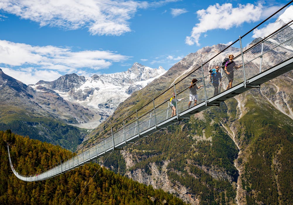 Charles Kuonen suspension bridge (Photo: Zermatt Tourism Valentin Flauraud)