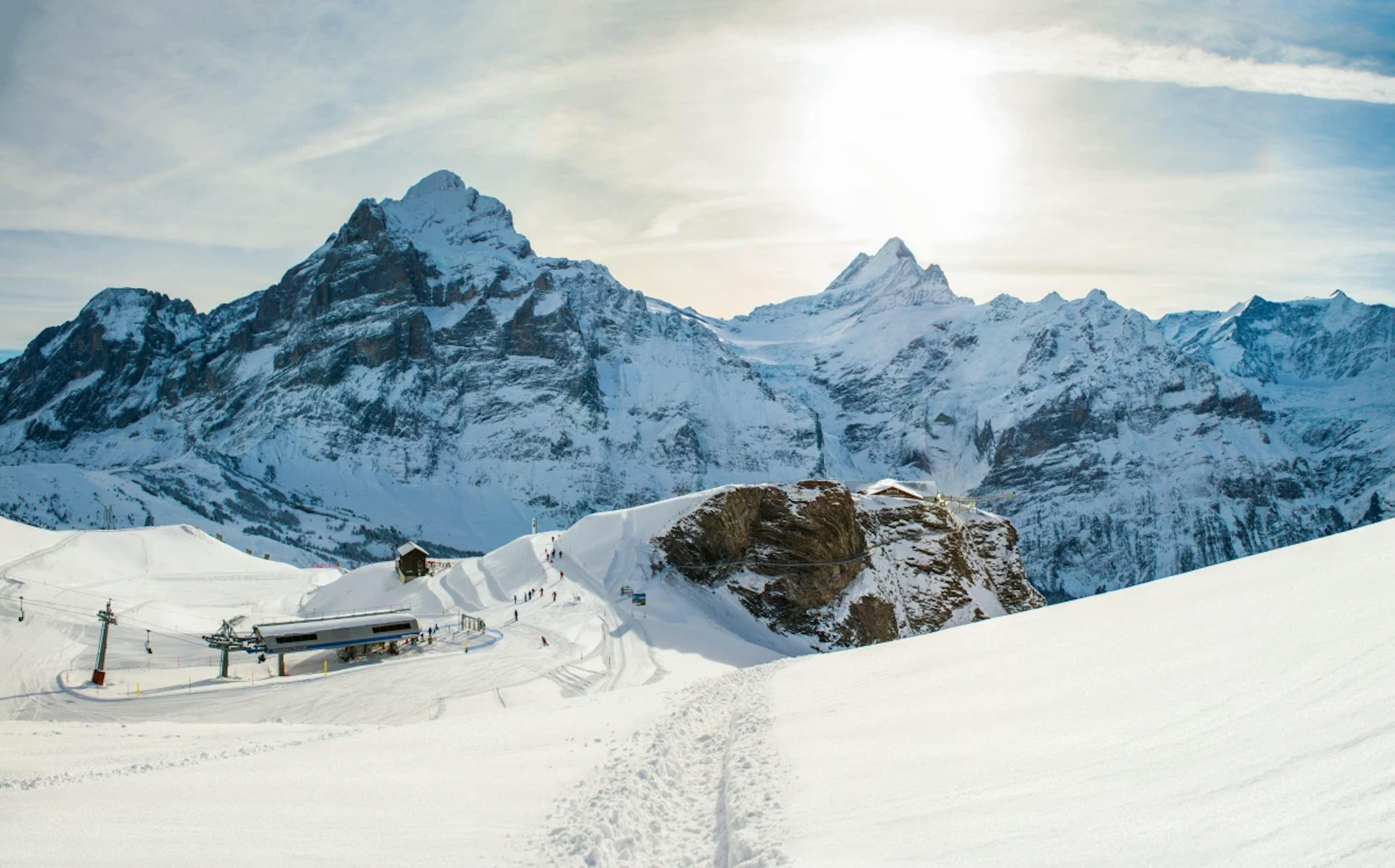 Grindelwald First hiver (photo : Jungfraubahnen)