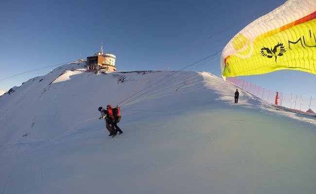 Parapente Davos hiver (photo : Joyride)