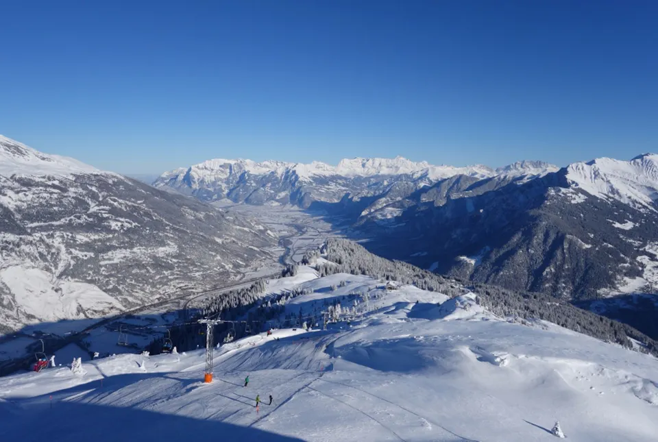 Chur Winter Skifahren Brambrüesch