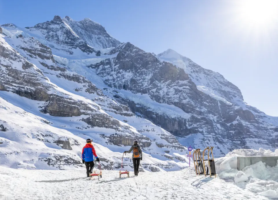 Grindelwald Terminal Eigergletscher Schlitteln