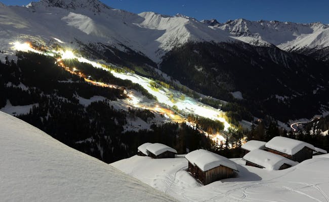 Ski nocturne Davos Klosters (photo : Destination Davos Klosters Marcel Giger)