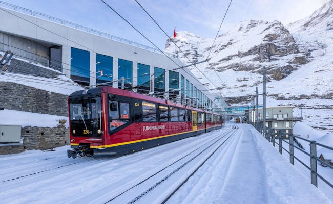 Gare de la Jungfraubahn en hiver (photo : Jungfraubahnen)
