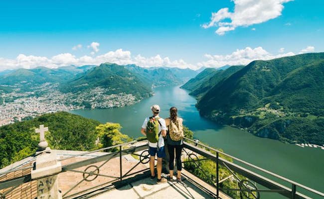 Wandern am San Salvatore (Foto: Tessiner Tourismusagentur ATT SA)