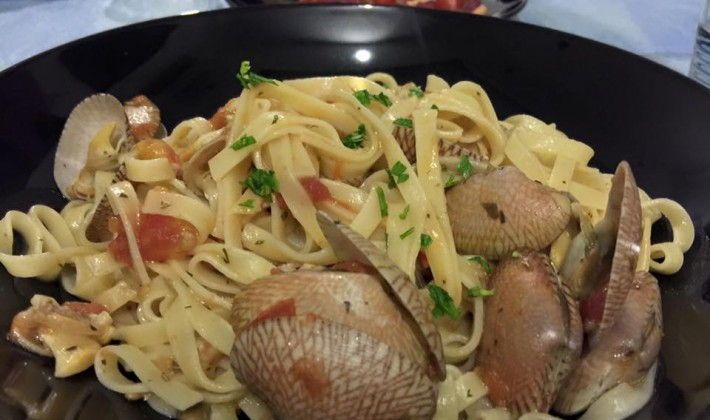 Sicilian Seafood Pasta with Clams and Herbs
