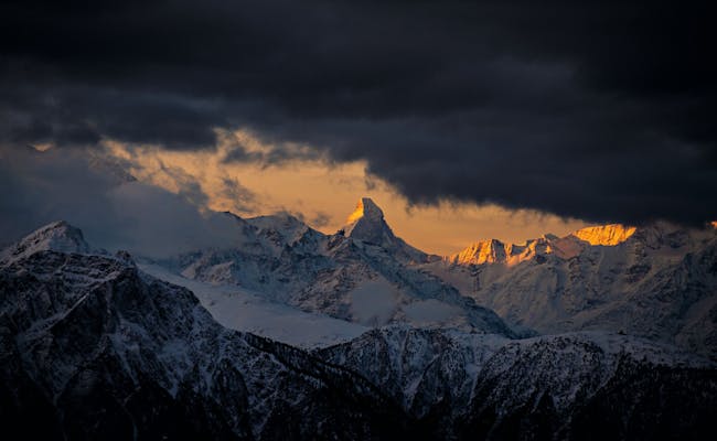 Matterhorn during thunderstorm (Photo: Switzerland Tourism Sylvia Michel)