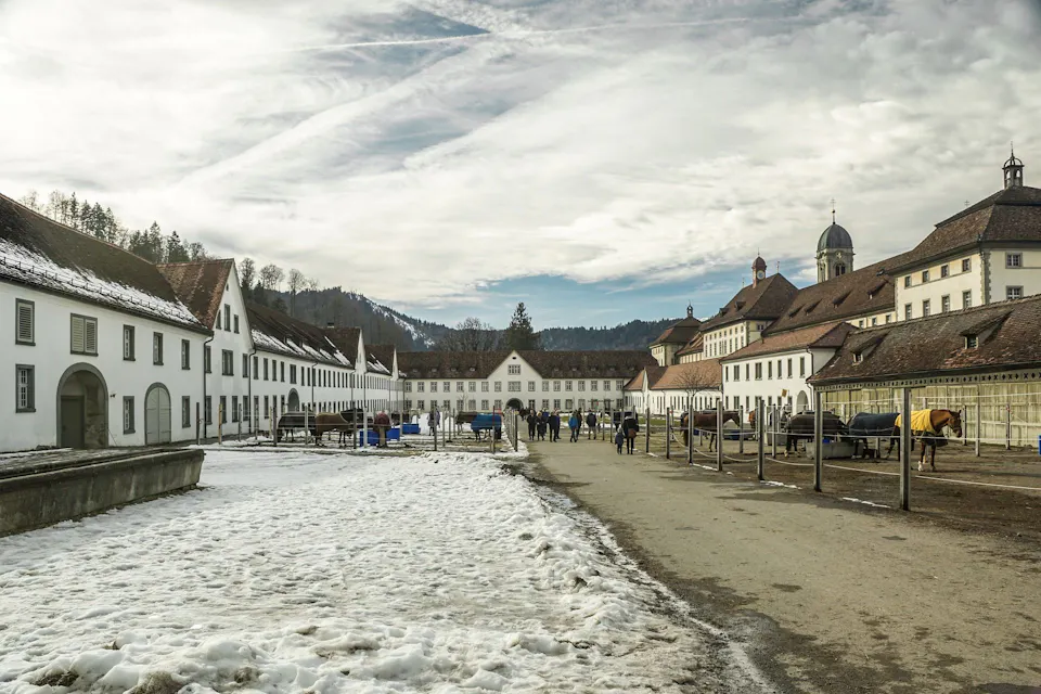 Kloster Einsiedeln Marstall Pferde