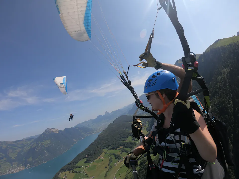 Vierwaldstättersee Paragliding Gleitschirmfliegen