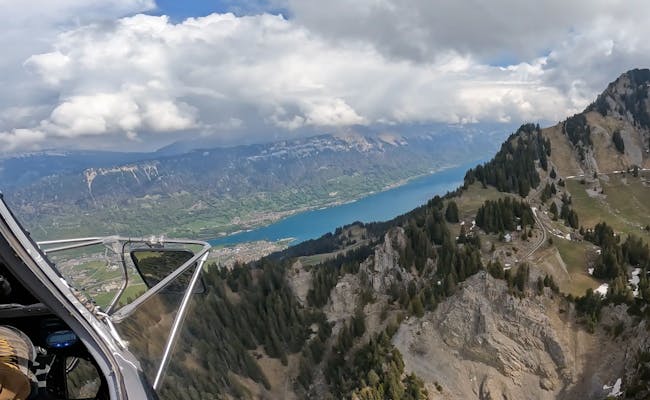 Skydive Interlaken über dem Brienzersee mit Alpenblick