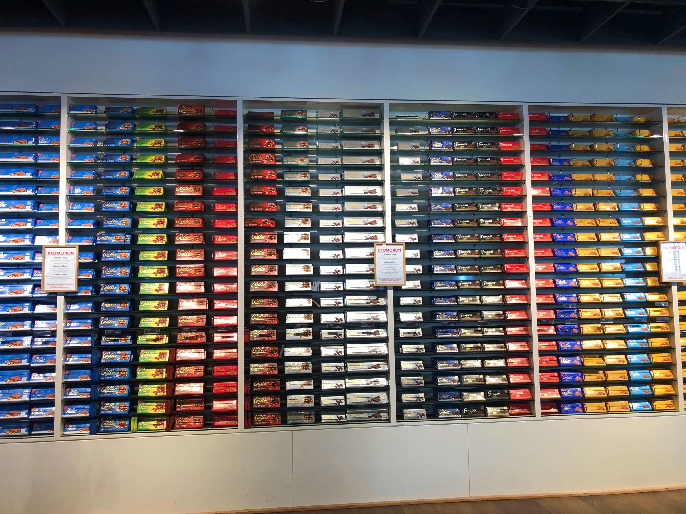 Maison Cailler: Temui kepelbagaian produk coklat di Switzerland.