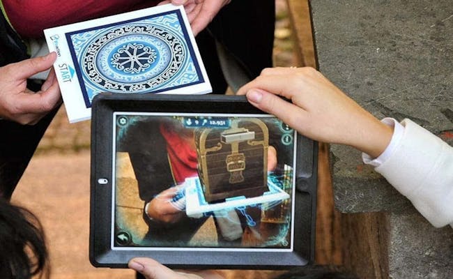 L'iPad mostra enigmi digitali per l'Escape Game a San Gallo