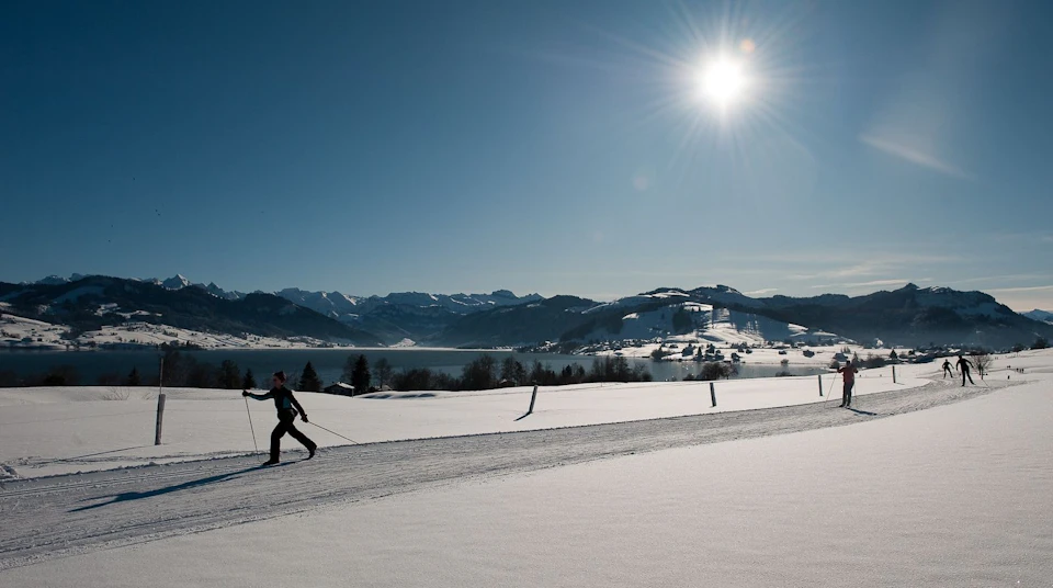 Langlauf Schwedentritt Einsiedeln