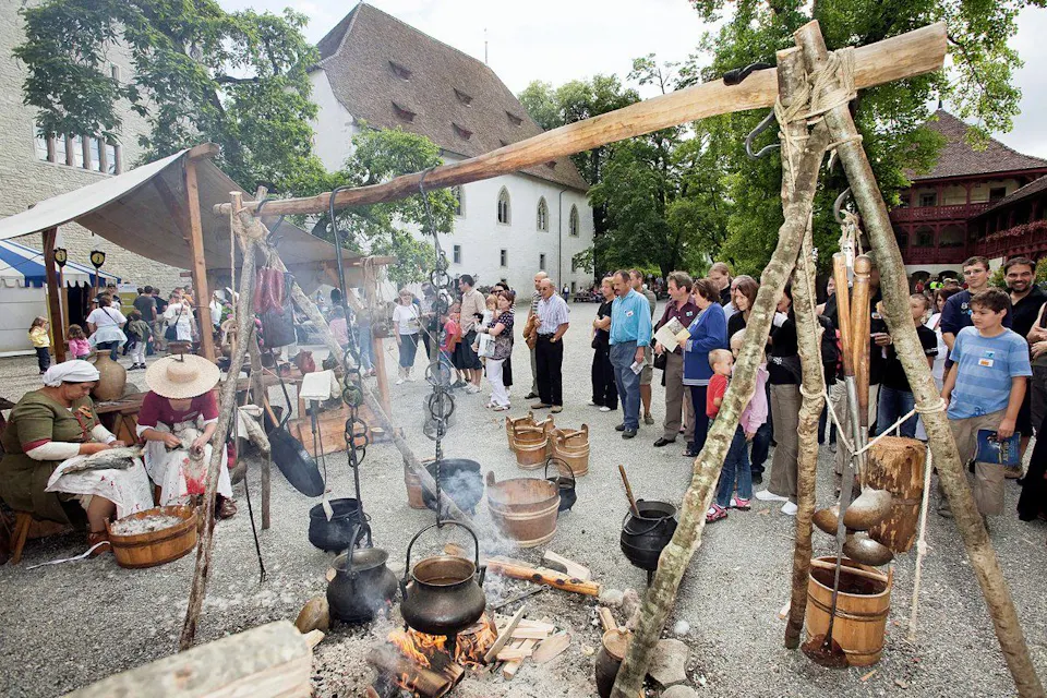 Schloss Lenzburg Mittelalter Heerlager