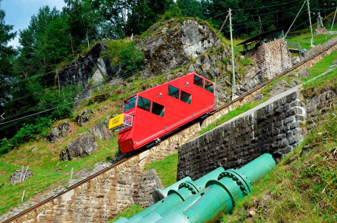 रिटम खड़ीबग़ी वाली रेल हरित पाइपलाइन वाली मार्ग से गुजरती है।