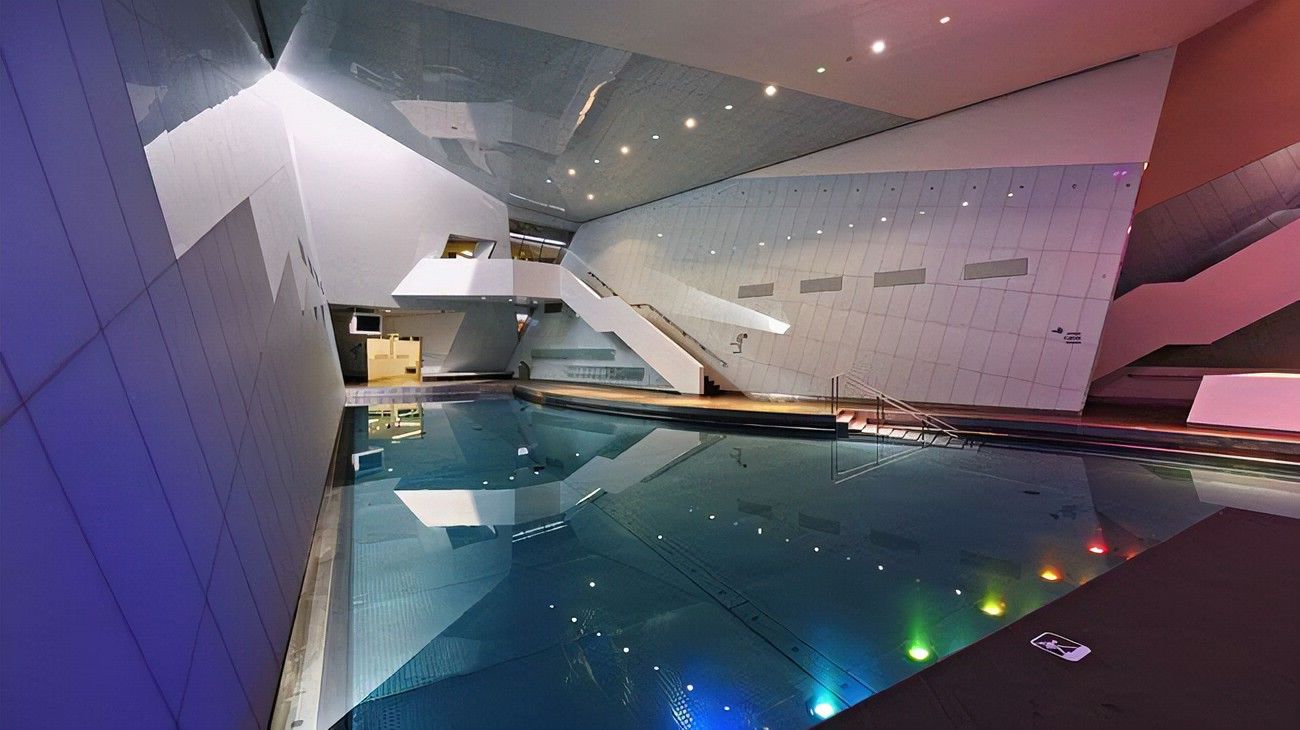 Water park Bernaqua with swimming area and modern amenities