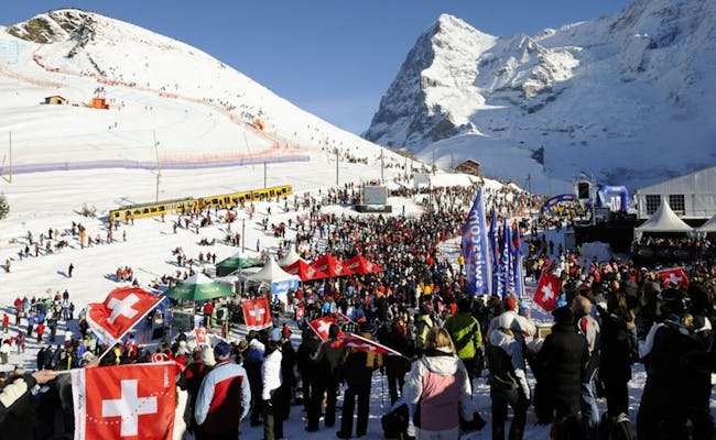 Lauberhorn Race (Photo Jost von Allmen Jungfrau Region Wengen Tourism)
