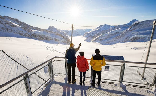 Sphinx udsigt Jungfraujoch med udsigt over Isgletscherlandskabet