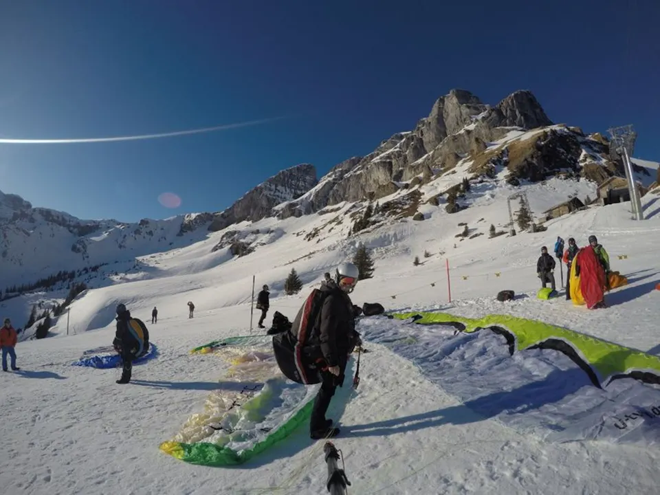 Gleitschirmfliegen Schweiz Braunwald