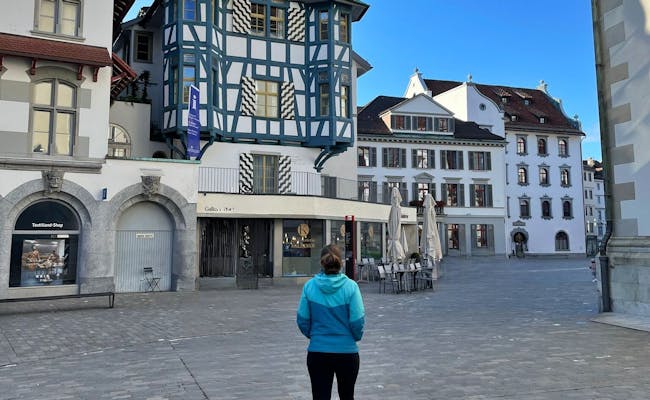 ... as in her hometown of St. Gallen.