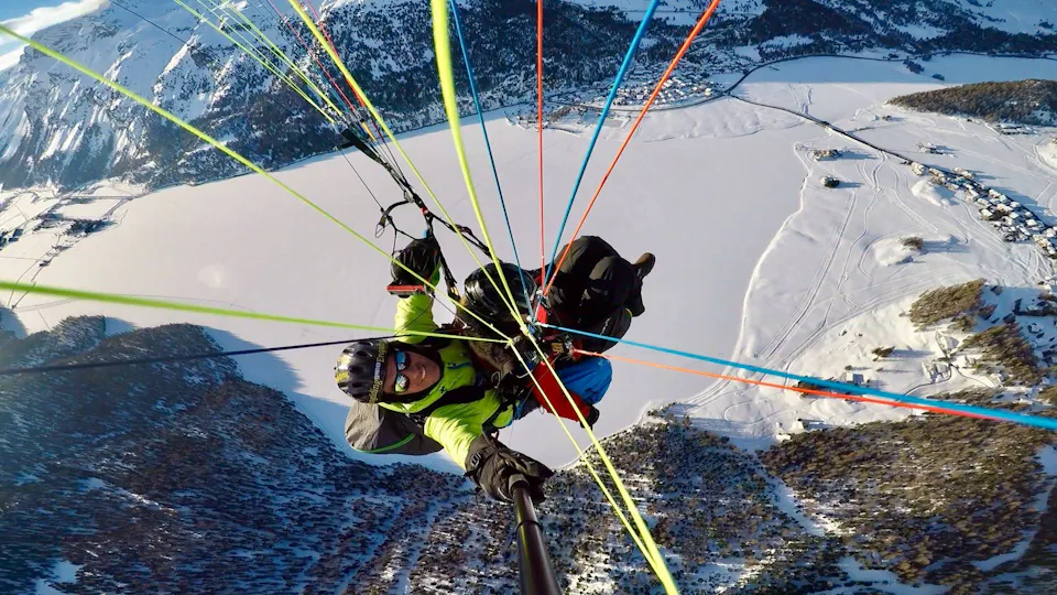 St. Moritz Tandem Gleitschirmfliegen