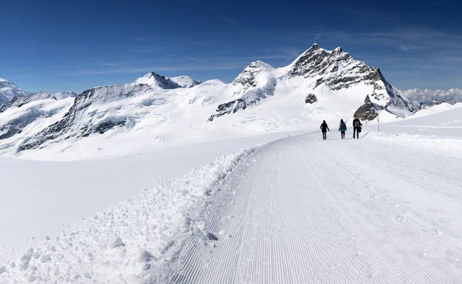 Hiking trail to the Mönchsjochhütte (Photo: Seraina Zellweger)