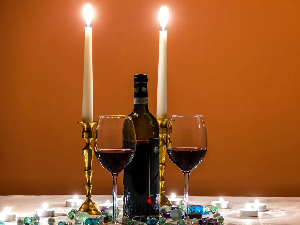Valentinstag Candle Light Dinner