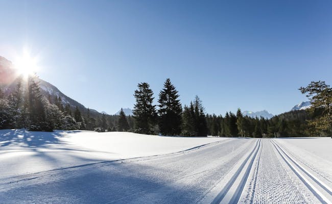 Langlauf-loipes in Arosa met verse sporen