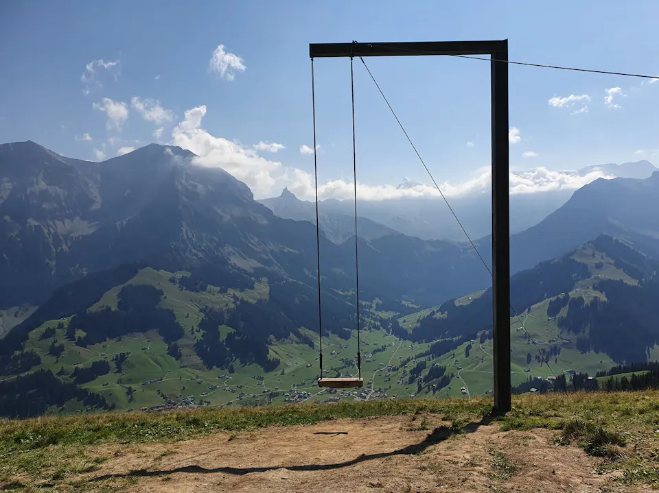 Tschentenalp Natur und Giant Swing