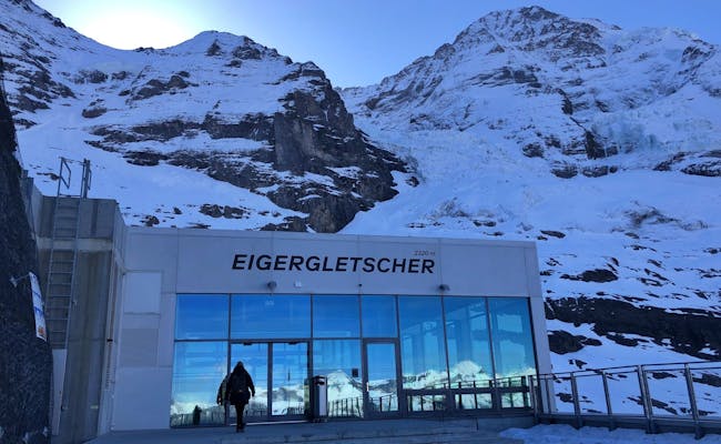 Tappa sul ghiacciaio dell'Eiger (Foto: Seraina Zellweger)