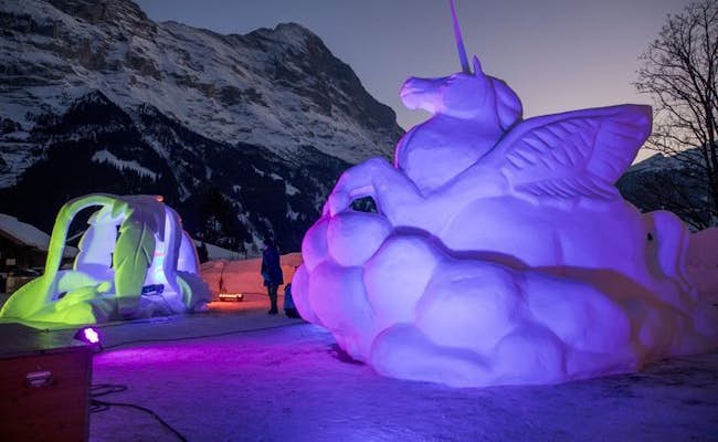 World Snow Festival Unicorn (Photo: Jungfrau Region Tourism Grindelwald)
