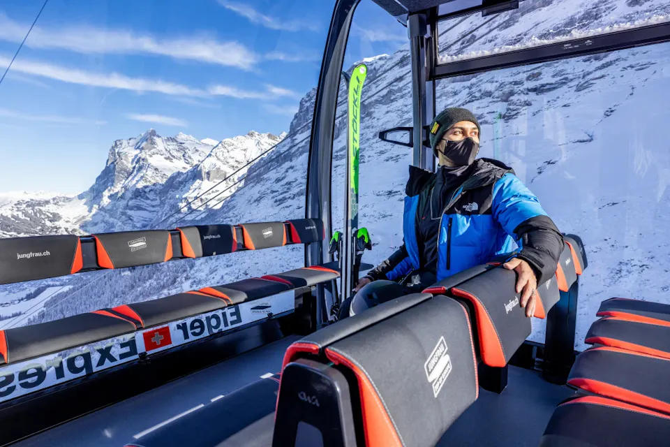 Jungfraujoch Eiger Express innen