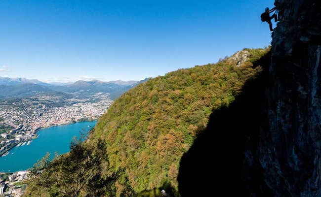 Tessin Aktivitäten Klettersteig San Salvatore 