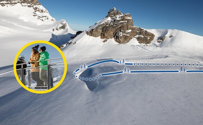 Chemin de découverte du glacier (photo : Jungfraubahnen)