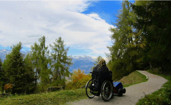 Vista della valle del percorso di ritorno di Bisse de Vex (Foto: SvizzeraMobile)