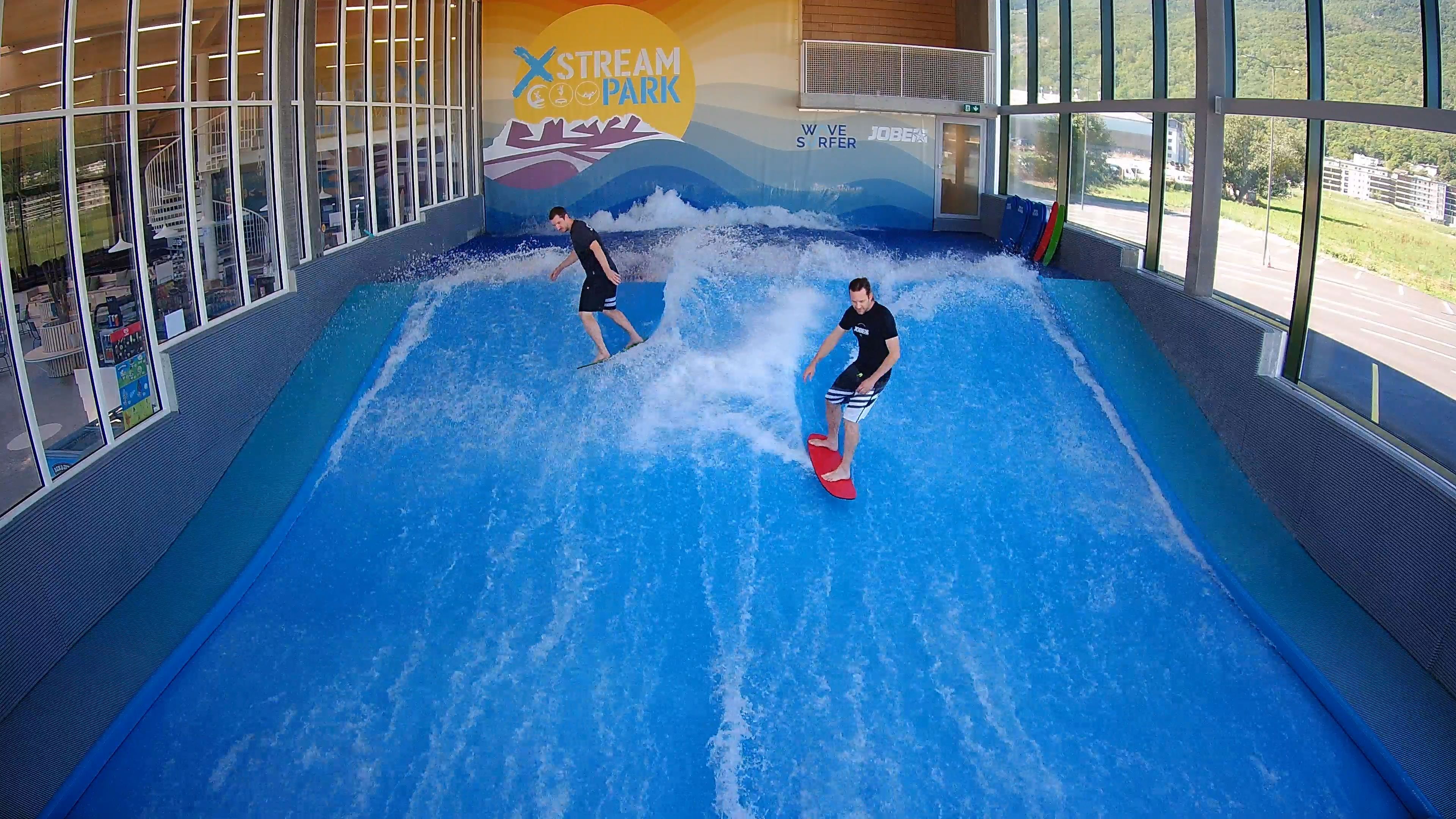 Wavesurfing at Xstream Park: Fun in Surfing and Wave Riding in a Modern Environment.