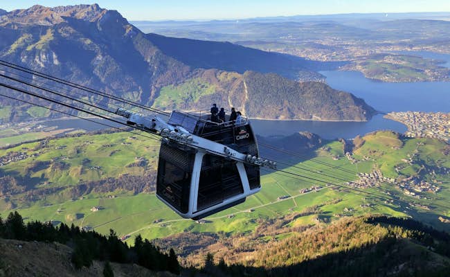 Convertible cable car Stanserhorn