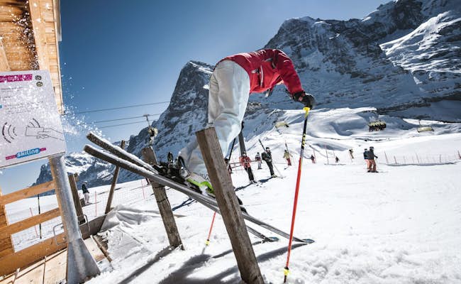 Skifahren Lauberhorn (Foto: Jungfraubahnen)