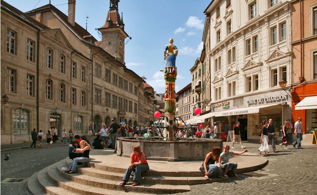 Place de la Palud fontaine (Foto: Régis Colombo Lausanne Tourisme)